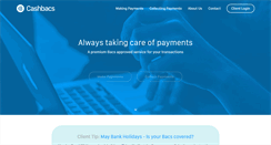 Desktop Screenshot of cashbacs.co.uk