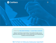 Tablet Screenshot of cashbacs.co.uk